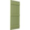 Ekena Millwork Americraft 5-Board, 3 Batten Exterior Real Wood Spaced Board-n-Batten Shutters, ARW401SB519X60MGH, PR ARW401SB519X60MGH - alternate 3